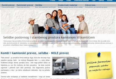 Optimizacija sajta kombi i kamionski prevoz