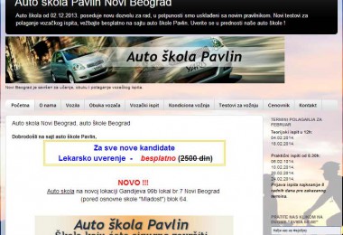 Auto skola optimizacija sajta