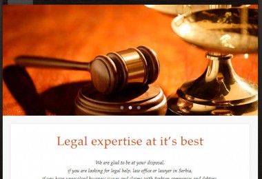 Law office in Serbia – SEO, izrada sajta