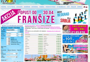 Avio karte – optimizacija sajta