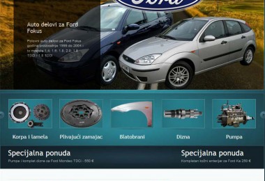 Seo optimizacija i izrada sajta delovi za ford